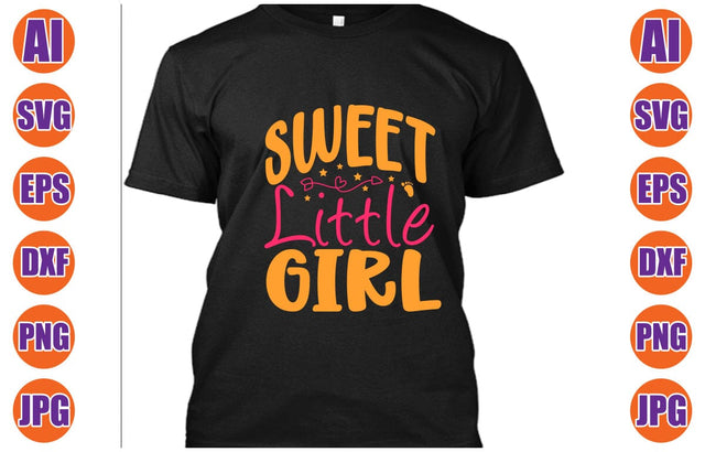 Sweet Little Girl SVG Cut File SVG Syaman 
