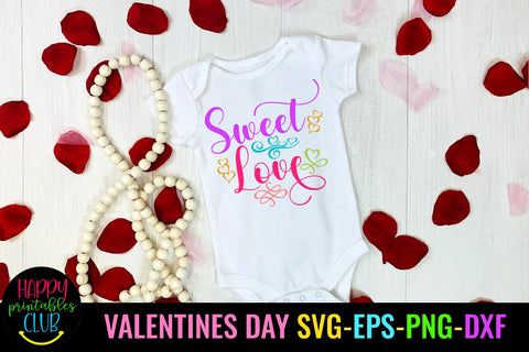 Sweet Love Valentines Day SVG- Love SVG- Valentine Day SVG Happy Printables Club 