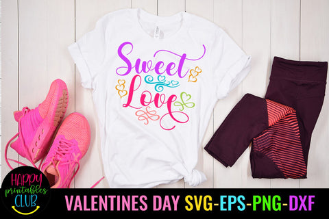 Sweet Love Valentines Day SVG- Love SVG- Valentine Day SVG Happy Printables Club 