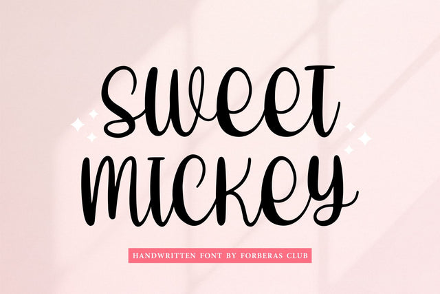Sweet Mickey Font Forberas 