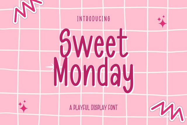 Sweet Monday - Playful Font Font Masyafi Studio 