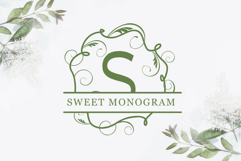 Sweet Monogram Font LetterdayStudio 