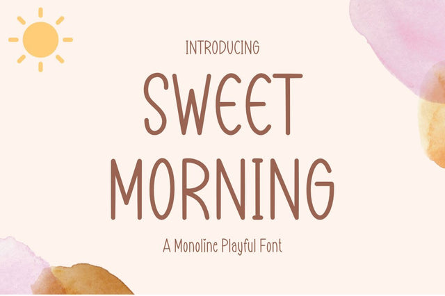 Sweet Morning Font Masyafi Studio 
