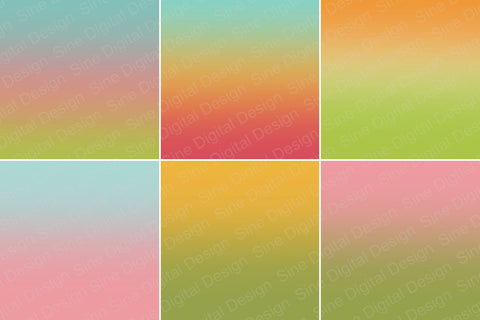 Sweet Ombre Digital Papers Backgrounds Digital Pattern SineDigitalDesign 