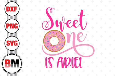 Sweet One Birthday Donut SVG, PNG, DXF Files SVG BMDesign 