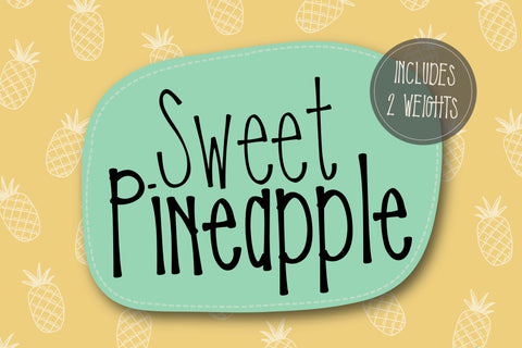 Sweet Pineapple Font Kitaleigh 