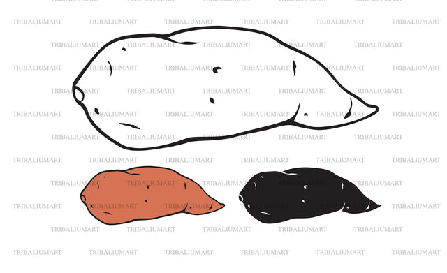 Sweet Potato SVG TribaliumArtSF 
