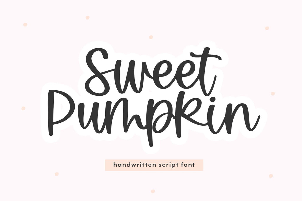 Sweet Pumpkin - Handwritten Script Font - So Fontsy