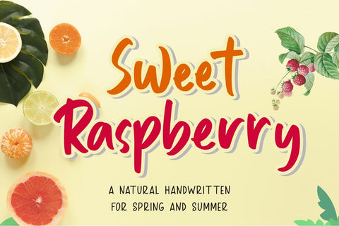 Sweet Raspberry Font Mozarella 