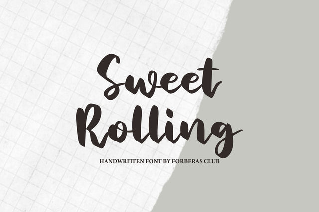 Sweet Rolling Font Forberas 