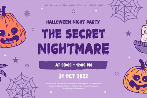 Sweet Scream - Display Font Font Alpaprana Studio 