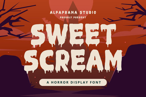 Sweet Scream - Display Font Font Alpaprana Studio 