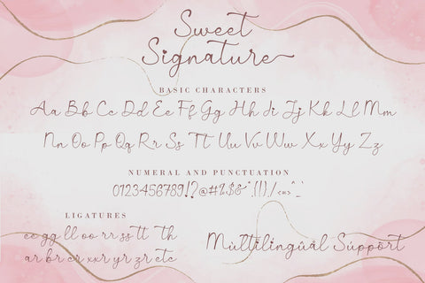 Sweet Signature Font AEN Creative Store 