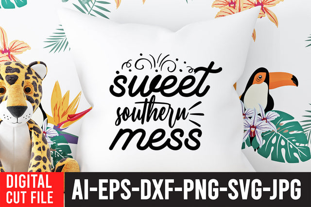 Sweet Southern Mess SVG Cut File SVG BlackCatsMedia 
