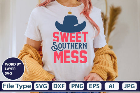 Sweet Southern Mess SVG Cut File SVG DesignPlante 503 