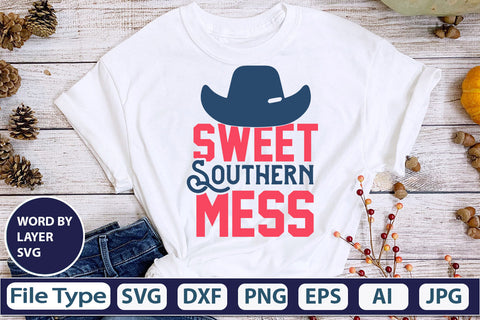 Sweet Southern Mess SVG Cut File SVG DesignPlante 503 