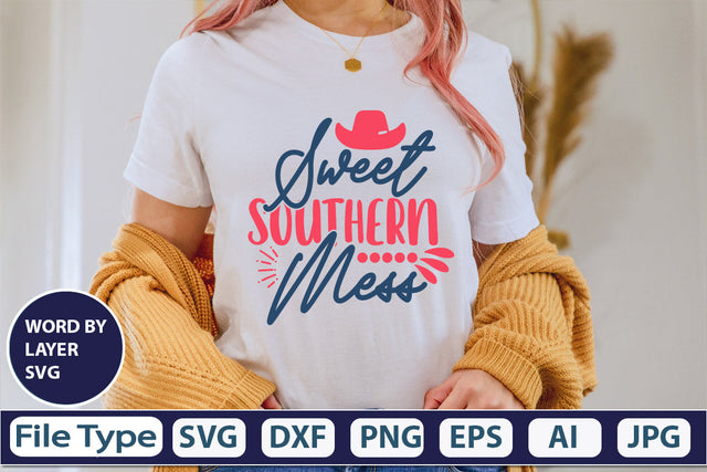 Sweet Southern Mess SVG Cut File SVG DesignPlante 503 