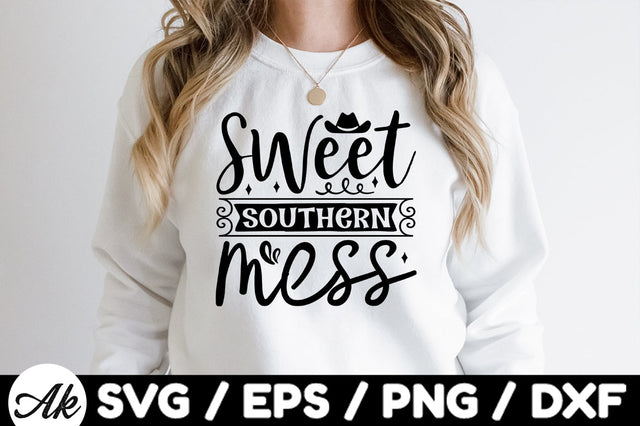 Sweet southern mess svg SVG akazaddesign 