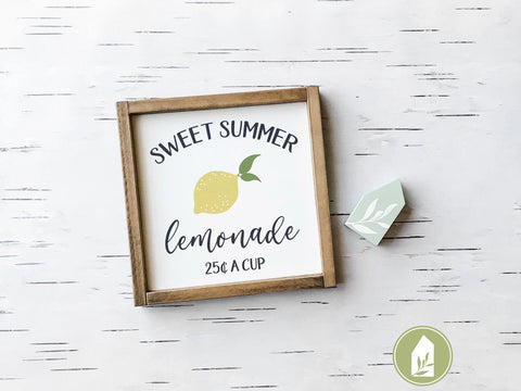 Sweet Summer Lemonade SVG | Lemon SVG | Farmhouse SVG Files SVG LilleJuniper 