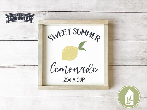 Sweet Summer Lemonade SVG | Lemon SVG | Farmhouse SVG Files SVG LilleJuniper 