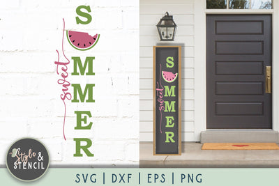 Sweet Summer Porch Sign SVG - Summer SVG Style and Stencil 