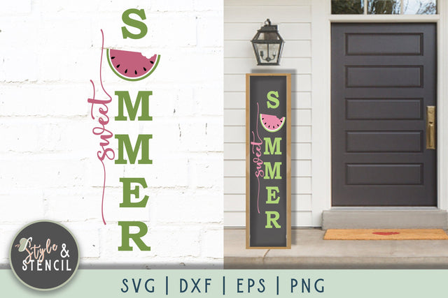 Sweet Summer Porch Sign SVG - Summer SVG Style and Stencil 
