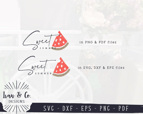 Sweet Summer SVG Files | Summer Sign Svg | Summer Svg | Farmhouse Svg | Watermelon Svg | Commercial Use | Digital Cut Files (1146001379) SVG Ivan & Co. Designs 