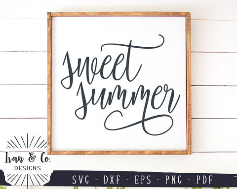 Sweet Summer SVG Files | Summer SVG | Farmhouse Style SVG (955817327) SVG Ivan & Co. Designs 