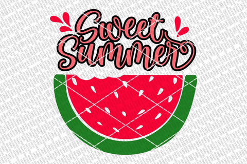 Sweet Summer SVG | Watermelon Sign | Farmhouse Sign | DXF and More SVG Diva Watts Designs 