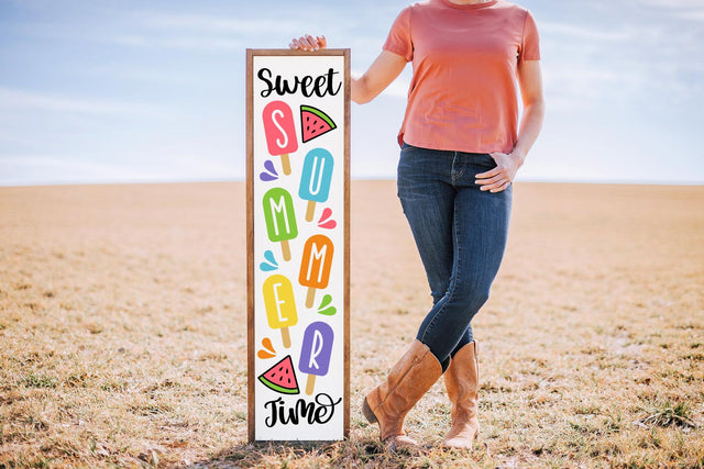Sweet Summer Time Porch Sign SVG Cut File SVG Shine Green Art 