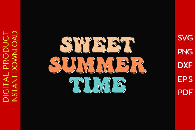 Sweet Summer Time Retro Summer Vacation SVG PNG PDF Cut File SVG Creativedesigntee 