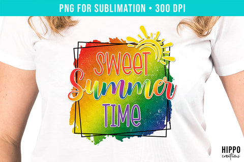 Sweet Summer Time | Summer Sublimation PNG Sublimation Hippo Creations 