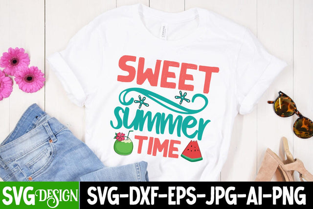 Sweet Summer Time SVG Cut File, Sweet Summer Time SVG Design, Summer SVG Cut File,Aloha Summer SVG Design, Summer SVG Quotes, Summer Sublimation PNG,Funny Summer SVG SVG BlackCatsMedia 