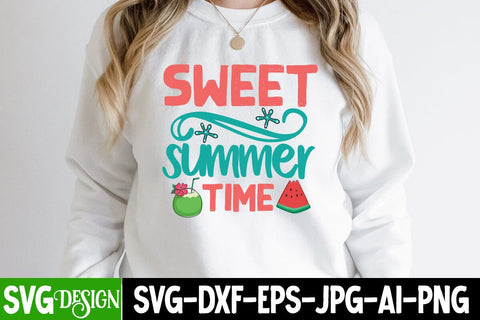 Sweet Summer Time SVG Cut File, Sweet Summer Time SVG Design, Summer SVG Cut File,Aloha Summer SVG Design, Summer SVG Quotes, Summer Sublimation PNG,Funny Summer SVG SVG BlackCatsMedia 