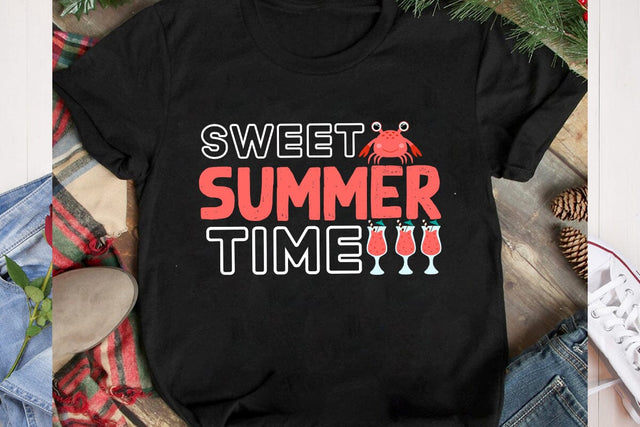 Sweet Summer Time SVG Cut File, Sweet Summer Time SVG Design SVG BlackCatsMedia 