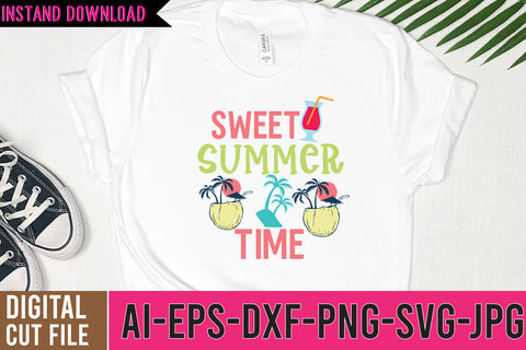 Sweet Summer Time SVG Design ,Sweet Summer Time SVG Cut Files SVG BlackCatsMedia 