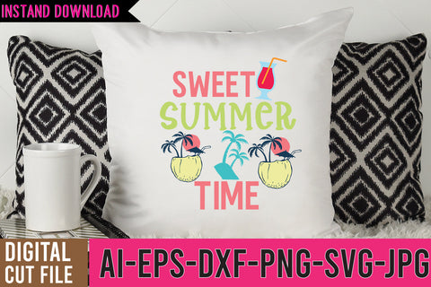 Sweet Summer Time SVG Design ,Sweet Summer Time SVG Cut Files SVG BlackCatsMedia 