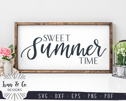 Sweet Summer Time SVG Files | Summer Sign SVG | Summer SVG | Farmhouse SVG (940063638) SVG Ivan & Co. Designs 