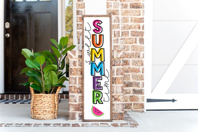 Sweet Summer Time Vertical Sign SVG Morgan Day Designs 