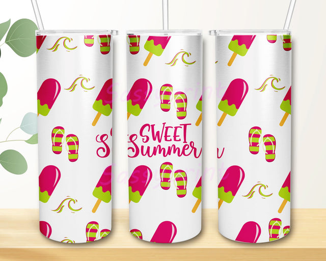 Sweet Summer Tumbler PNG, Summer Tumbler, Summer 20 Oz Skinny Tumbler Wrap Sublimation, Summer Tumbler Designs Sublimation Sublimation sassyprint 