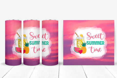 Sweet Summer Tumbler Sublimation I 20 Oz Summer Tumbler Wrap Sublimation Happy Printables Club 