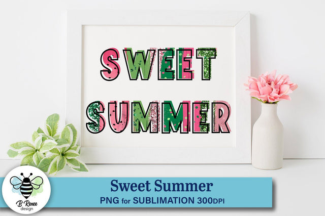 Sweet Summer Watermelon PNG | Summer Sublimation Sublimation B Renee Design 