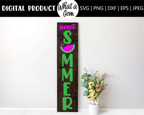 Sweet Summer Watermelon Porch Sign SVG | Summer Porch Sign | Watermelon Porch Sign SVG | Summer SVG | Summer Decor | Summer Welcome Sign svg SVG What A Gem SVG 