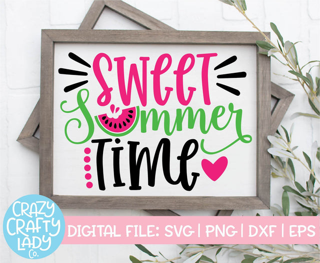Sweet Summertime | Summer SVG Cut File SVG Crazy Crafty Lady Co. 