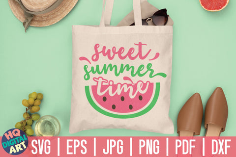 Sweet Summertime SVG | Watermelon SVG SVG HQDigitalArt 