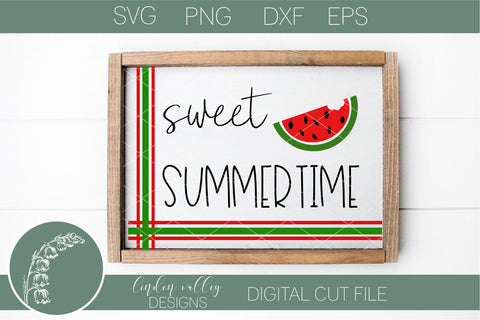 Sweet Summertime Watermelon Svg-Farmhouse Svg SVG Linden Valley Designs 