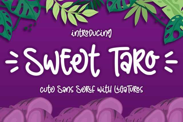 Sweet Taro Font Abo Daniel Studio 