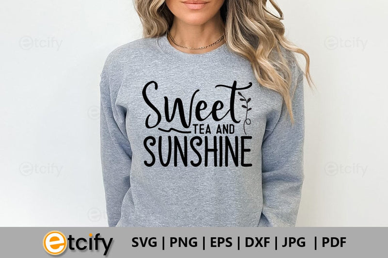Sweet tea and sunshine SVG SVG etcify 