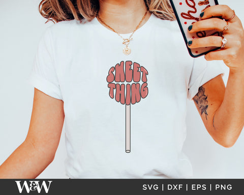 Sweet Thing SVG | Valentine's SVG SVG Wood And Walt 