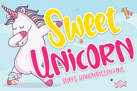 Sweet Unicorn Font Stefani Letter 